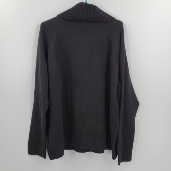 Women's Athleta Alpine Turtleneck Merino Wool Sweater XL NEW Black - Picture 3 of 5